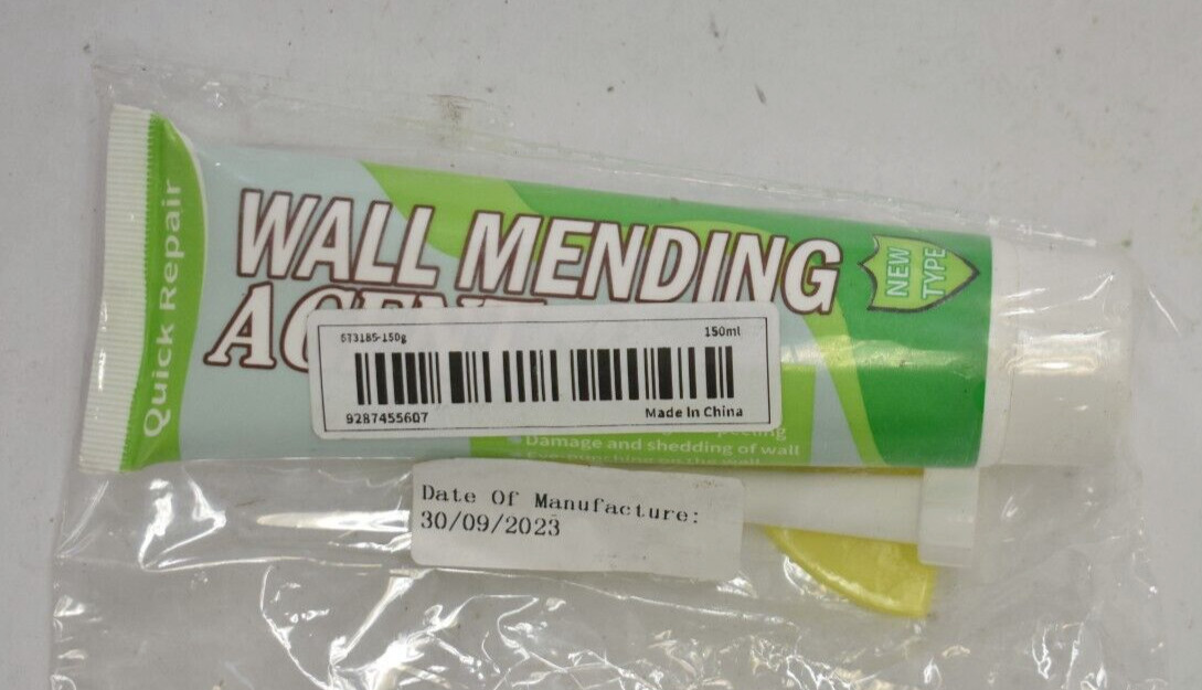 Spackle Wall Mending Agent Repair Kit w Scraper Paste Putty For Surface