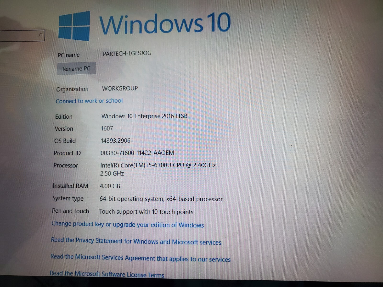 Par Everserv 8500 (T8520) AiO POS Touch Screen Computer - i5 / 4GB / 64GB SSD