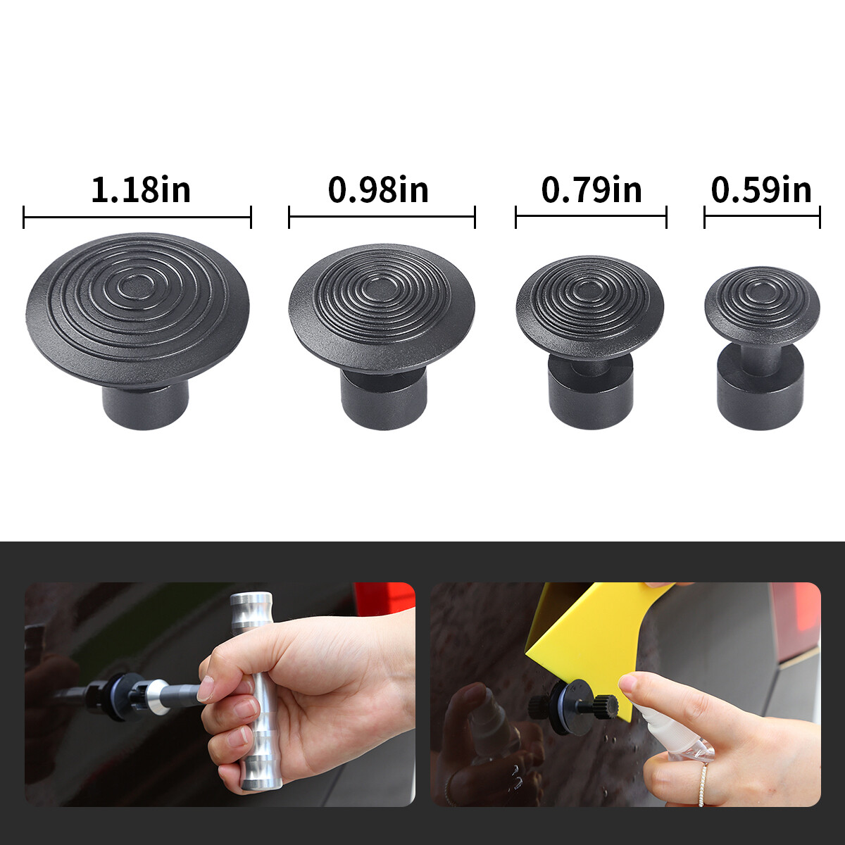 Pro Car Dent Puller & Rods Paintless Repair Tools Slide Hammer Glue Tabs Big Kit