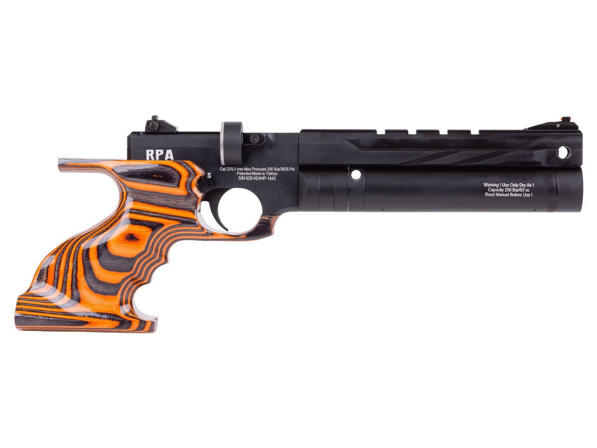 (NEW) Reximex RPA PCP Air Pistol by Reximex 0.177" Orange Laminated