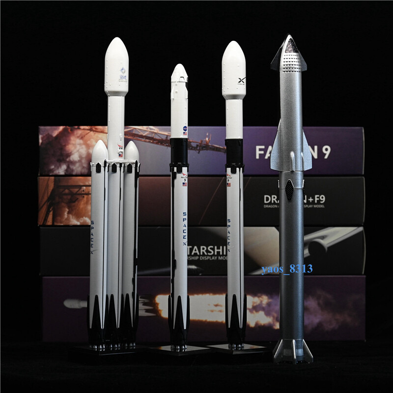 SpaceX Spacecraft Series Model 1/233 StarLinK F9 DF9 FH Starship 1/55 Dragon