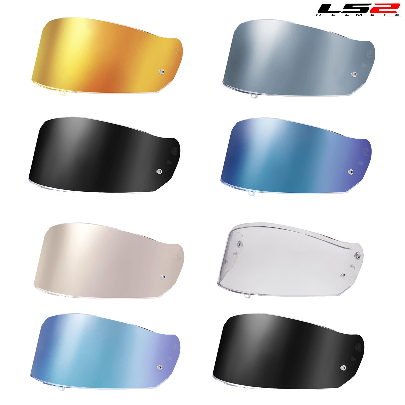 LS2 FF808 Stream II Motorcycle Helmet Visor Anti-Fog Pinlock Ready Clear Smoke