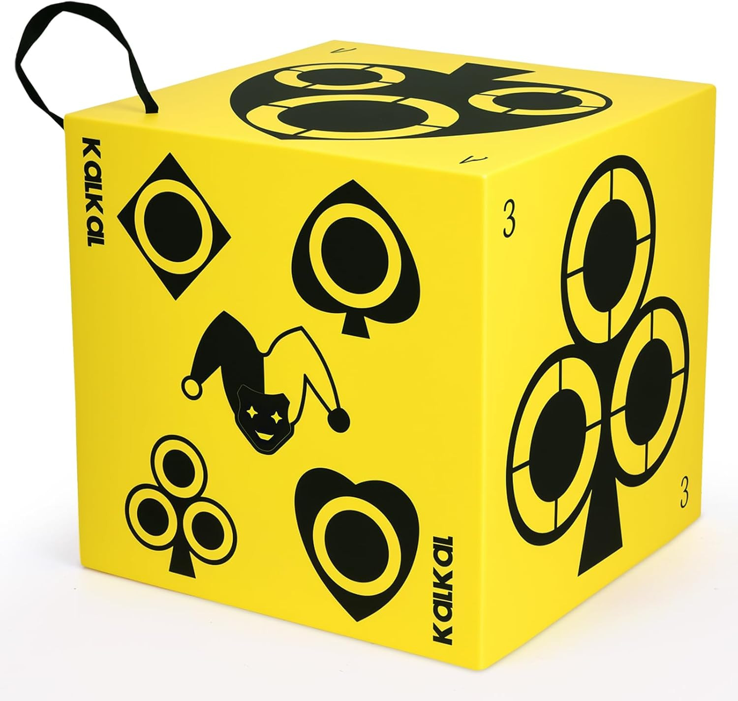 6-Sided Foam Archery Target Block with Handle - Lightweight & Easy Arrow Removal