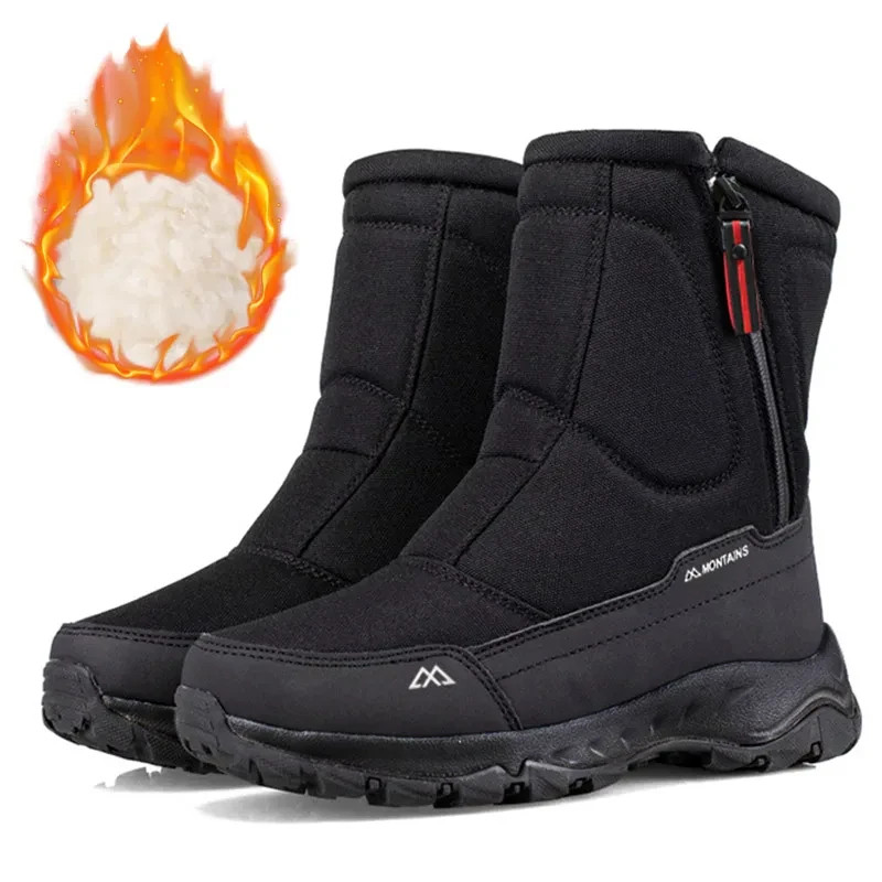Men's Winter Waterproof Insulated Shell Warm Inner Comfortable Outdoor Snow Boot