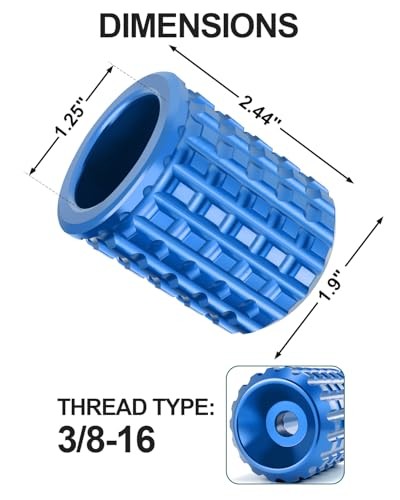 1.25" Footpeg Crash Bar Engine Saddlebag Guard Sliders End Replacement Blue