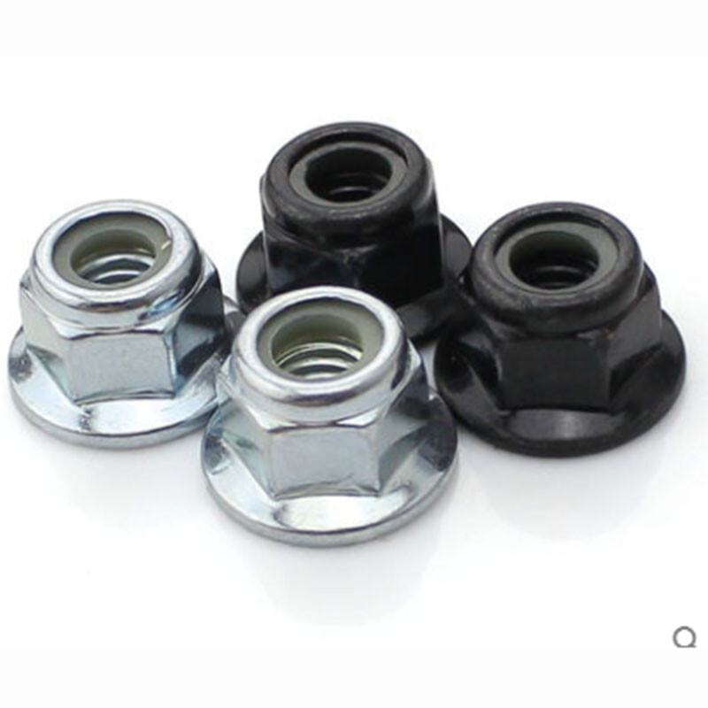 M3 M4 M5 M6 M8 Flanged Nyloc Nuts Flange Nylon Insert Locking Nut Stop Nuts new