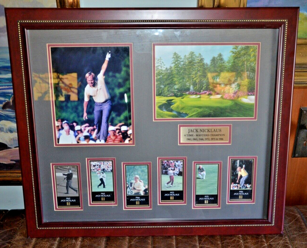 Jack Nicklaus 6 - Time Masters Champion 23.5"x27.5" Framed Collage