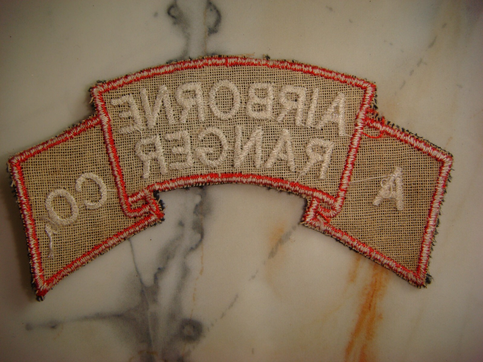 US AIRBORNE RANGER TRAINING COMPANY A SCROLL PATCH