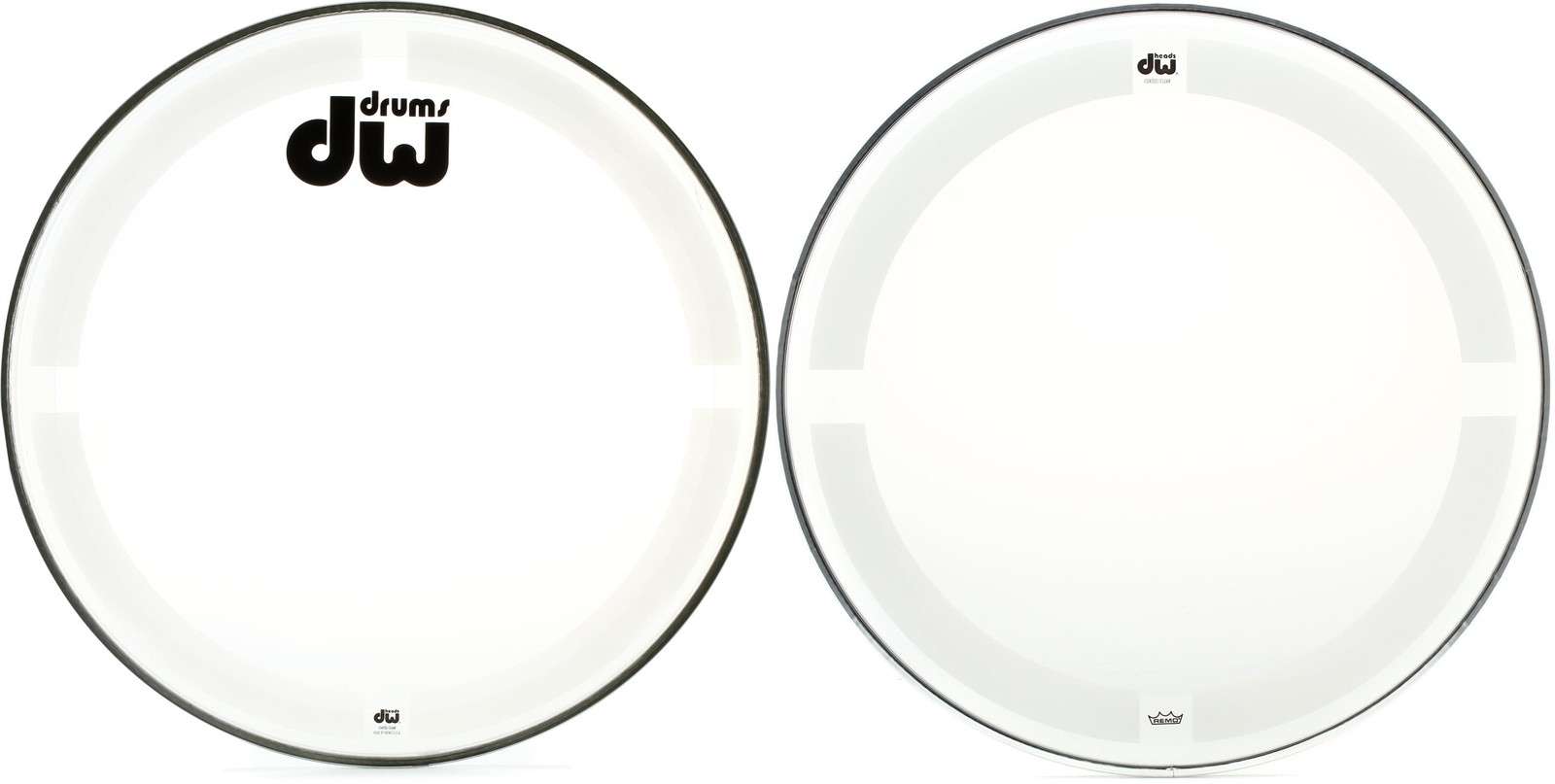 DW Coated/Clear Bass Drumhead - 22 inch + DW DRDHCC14 Value Bundle