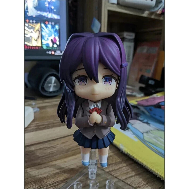 DDLC Doki Doki Literature Club! Yuri Nendoroid 2283 PVC Toy Model Doll
