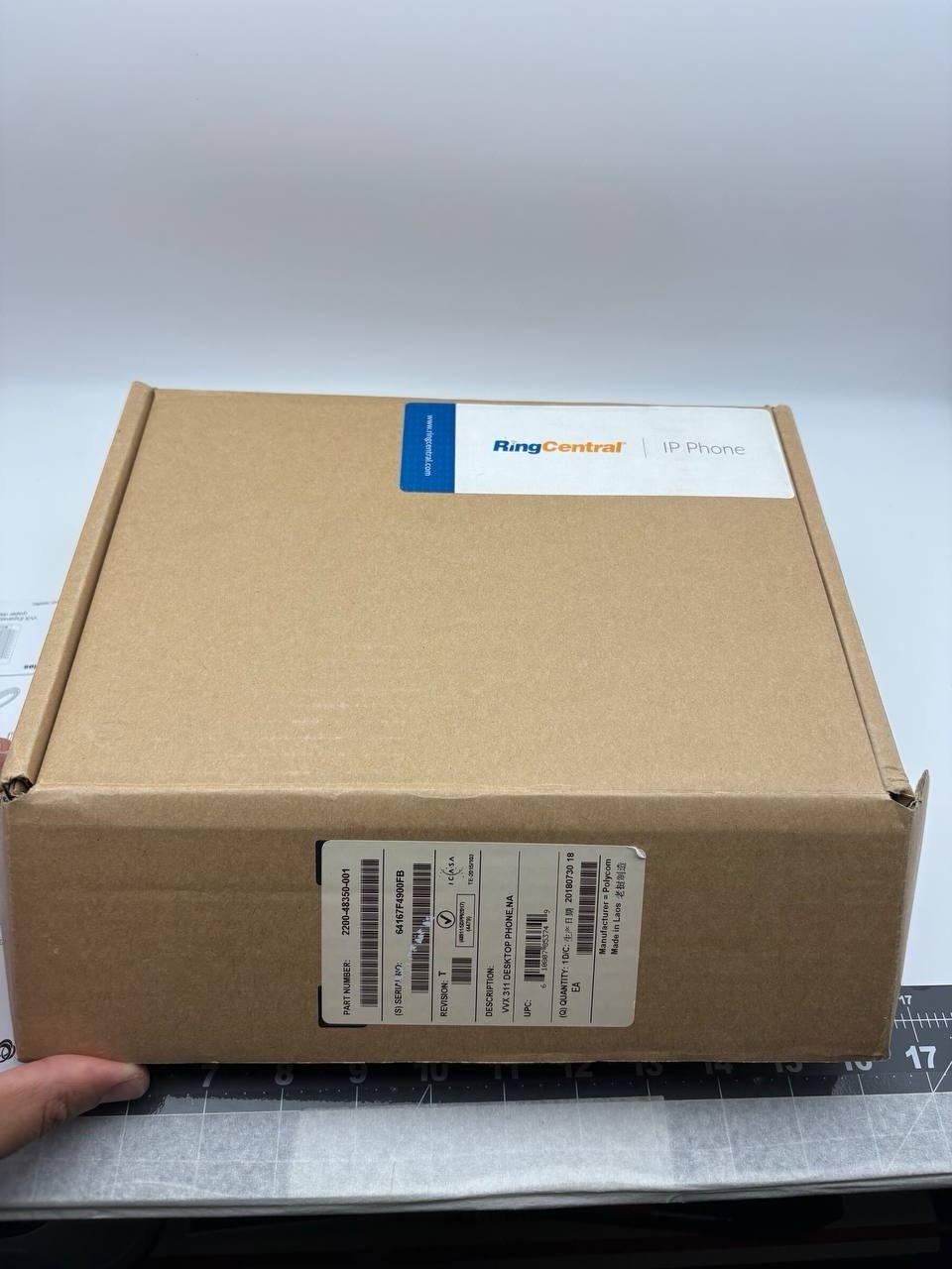 Polycom VVX 311 VoIP Desktop Phone Charcoal