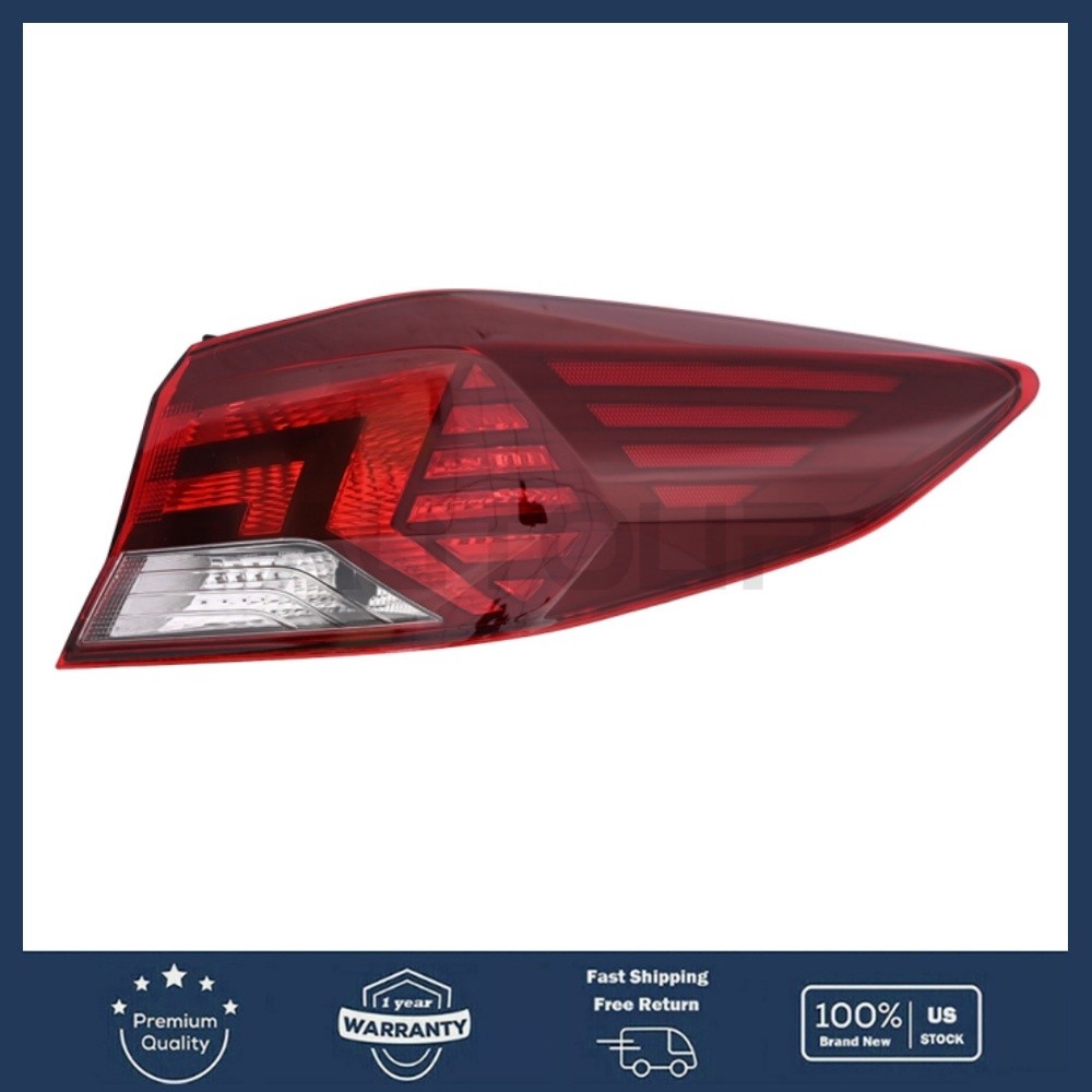 Fits 2019-2020 Hyundai Elantra Halogen Tail Light Lamp Passenger 92402-F3500