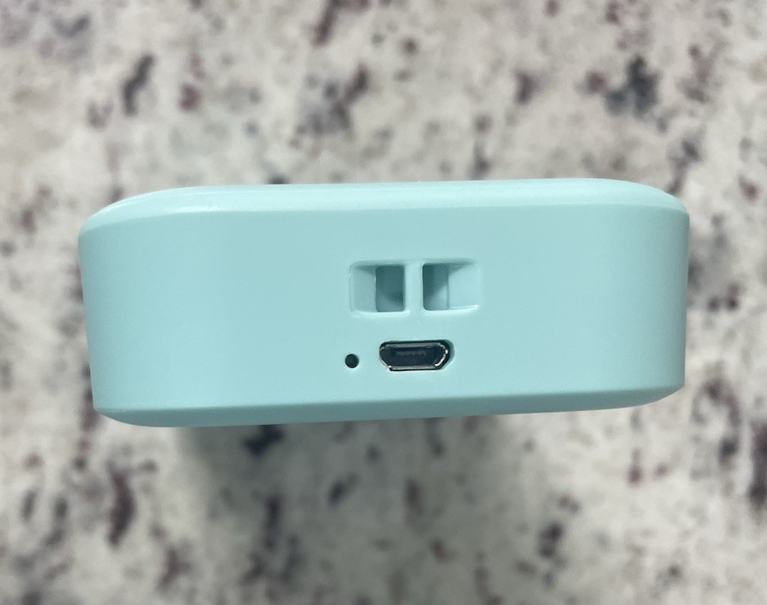 Phomemo D30 Smart Mini Label Maker Light Blue with Carrying Case & Label Rolls