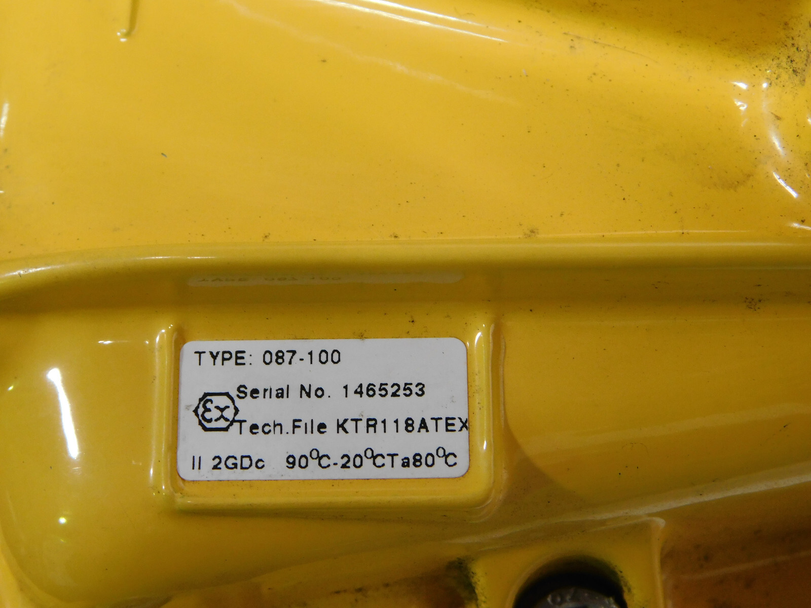 Kinetrol Spring Return Double Acting Actuator 087-100, 087-020