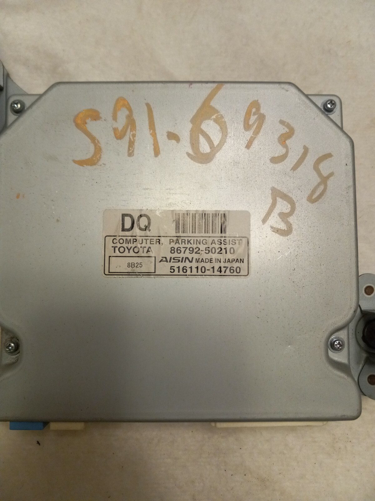 07 08 Lexus Ls460 Parking Assist Computer Assy 86792-50210