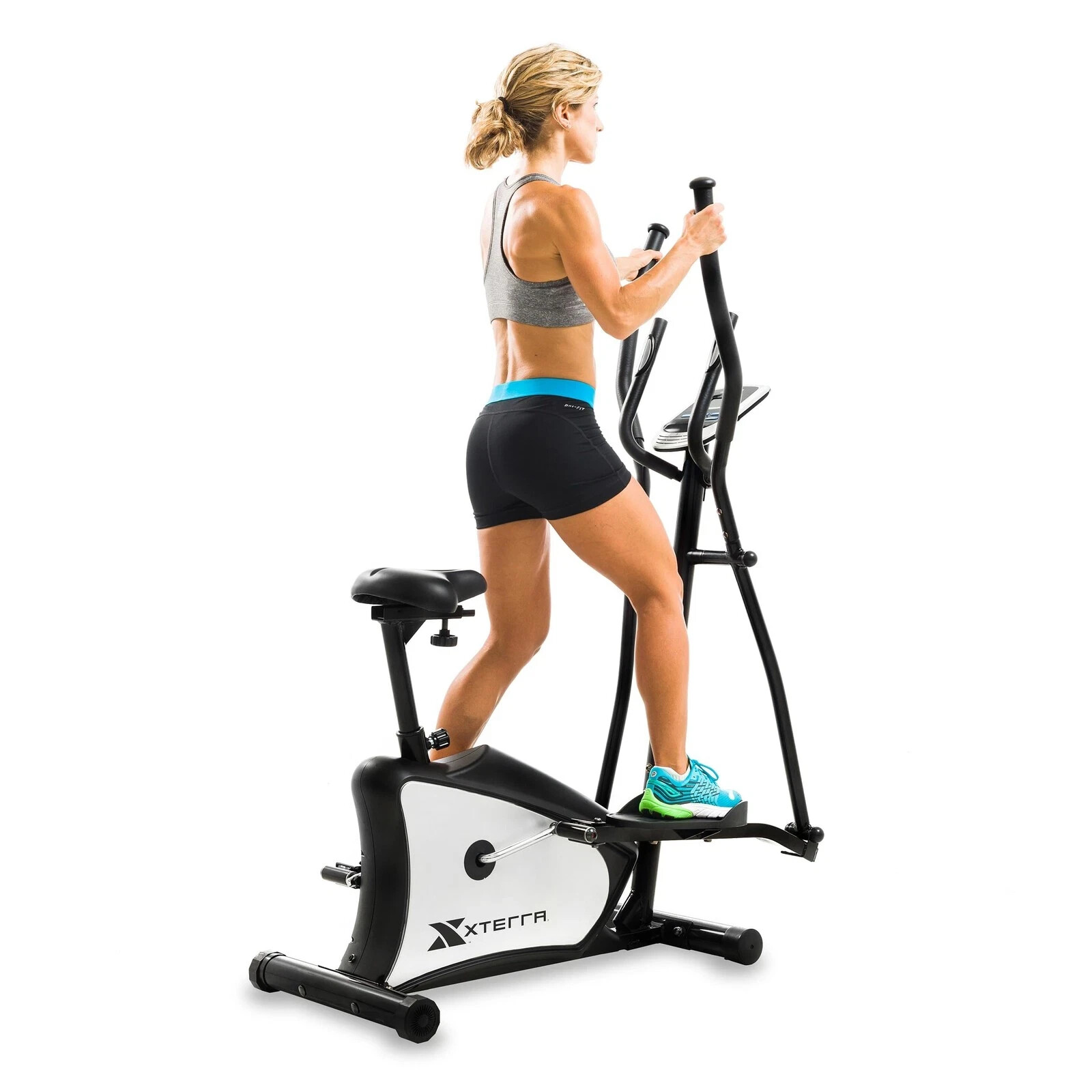 XTERRA Fitness EU150 2-in-1 Hybrid Elliptical Upright Bike for Full Body Workout