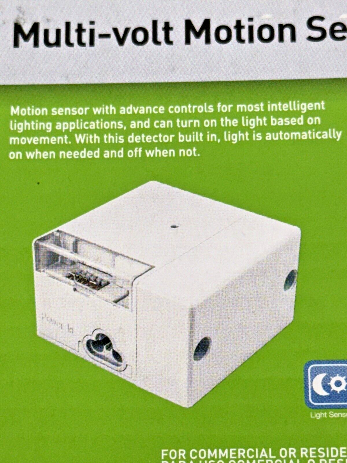 ETI Motion Sensor 90600121 Occupancy Switch 120-277V Direct Wire LED Fluorescent