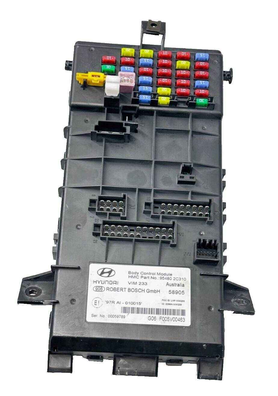 F#2 03-08 HYUNDAI TIBURON BCM BODY CONTROL MODULE FUSE BOX 95480 2C310