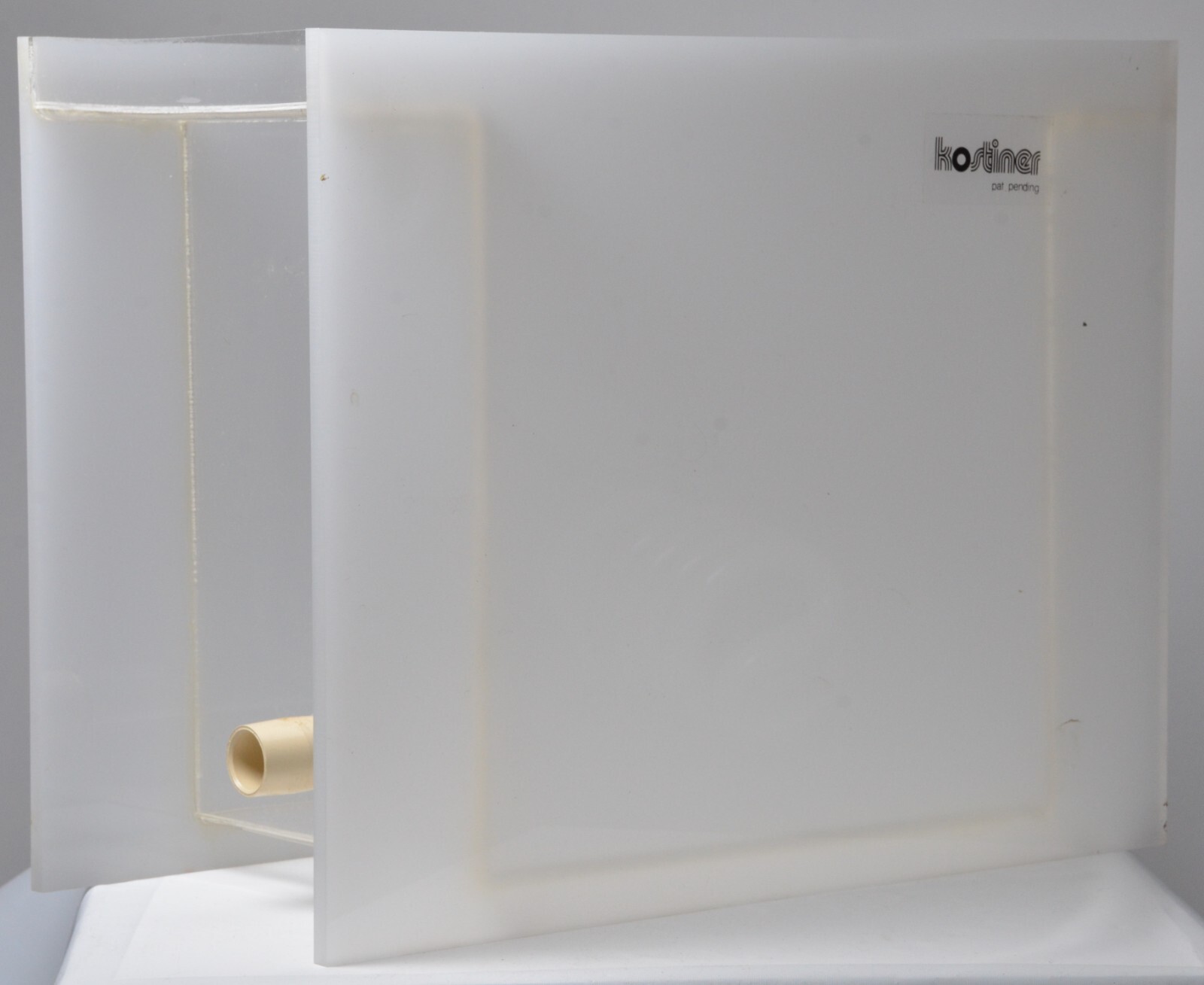 Kostiner 4x5 Archival Film Washer, holds film in hangers, needs hose