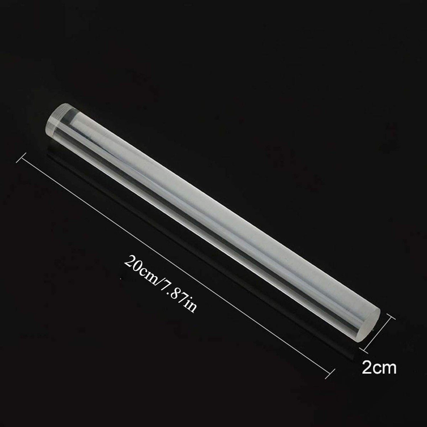 Acrylic Rolling Pin Clear Solid Clay Tool for Shaping, Smoothing, Modelling, ...