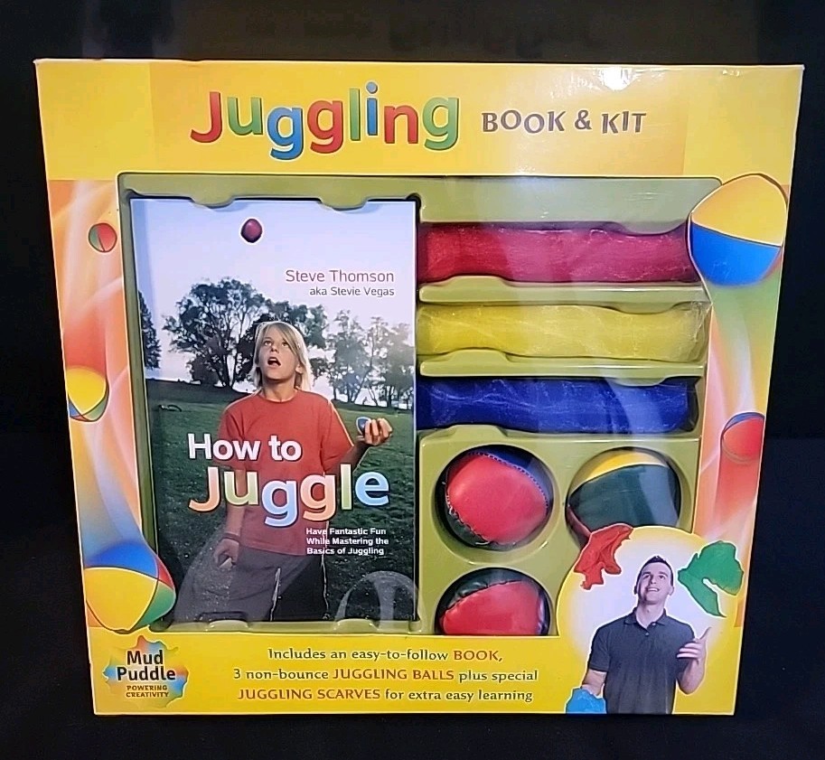 Juggling Book & Kit (book, Juggling Balls & Scarves) By Mud Puddle Inc ( New)