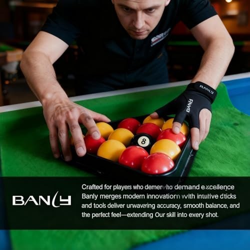 Left Hand Billiard Pool Gloves 3 Finger Snooker Cue Sporty Half Finger Glove