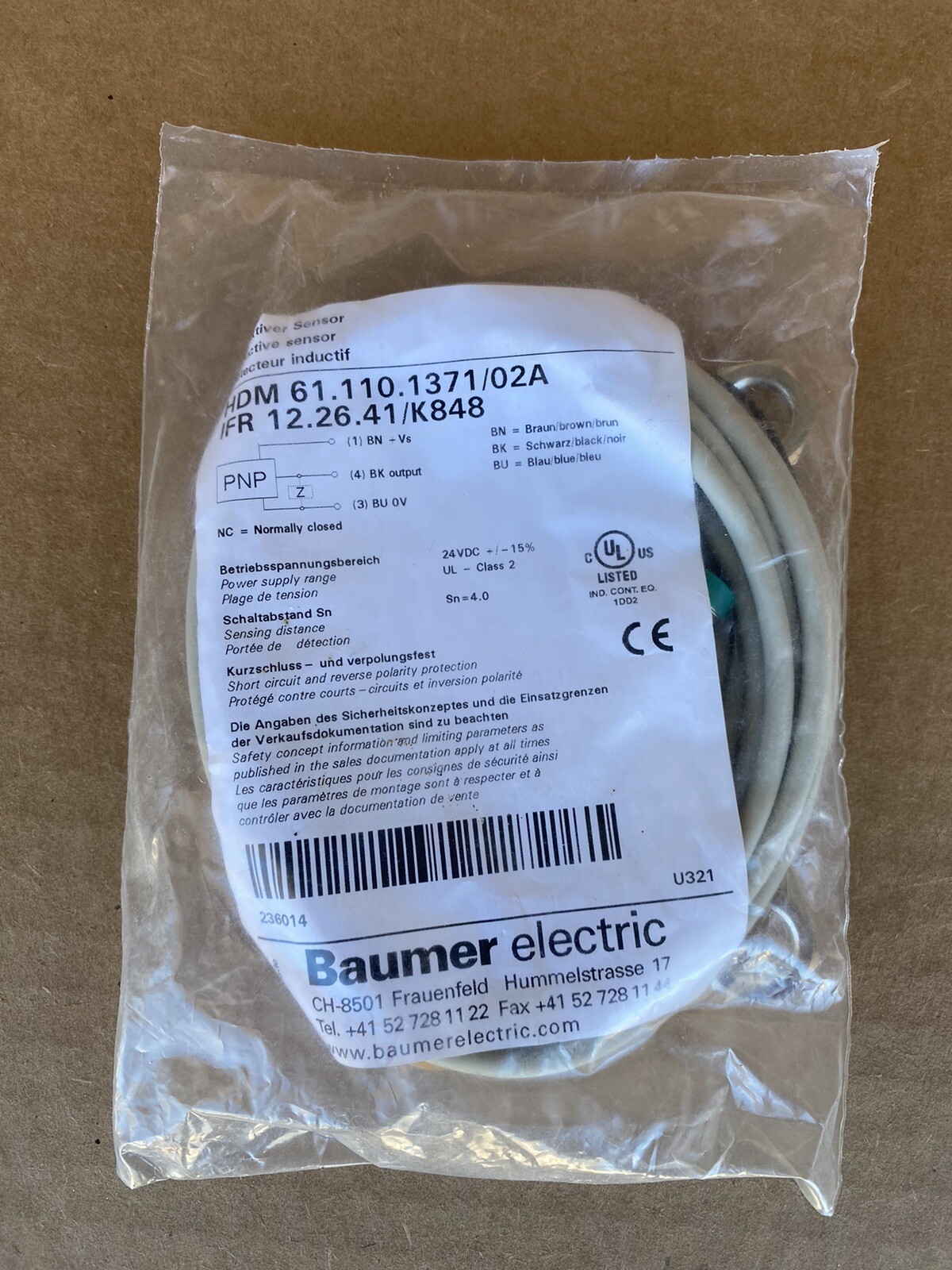 Original Heidelberg Sensor 61.110.1371/02A From Germany