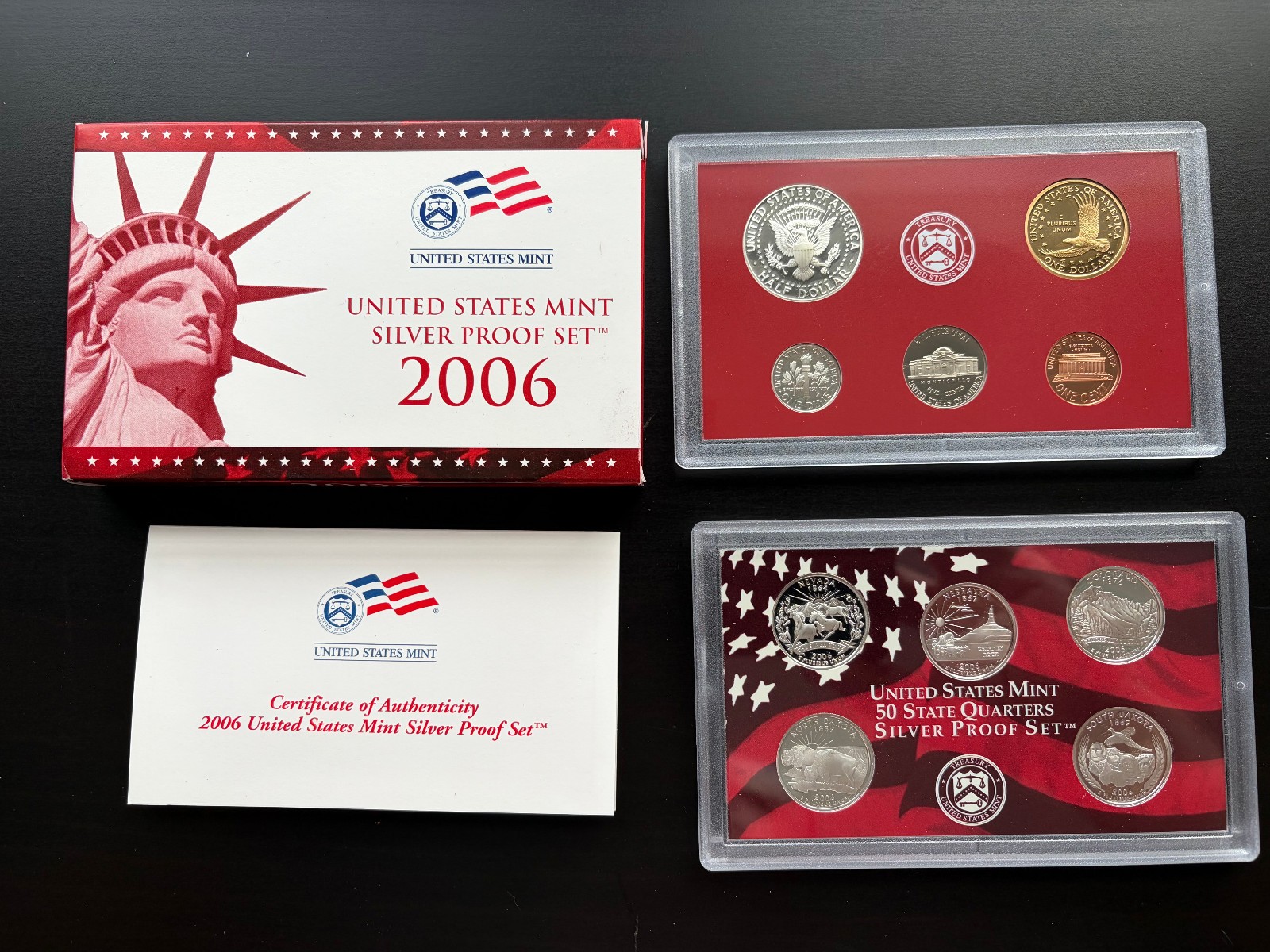 2006-S Complete SILVER Proof Set w Box and COA