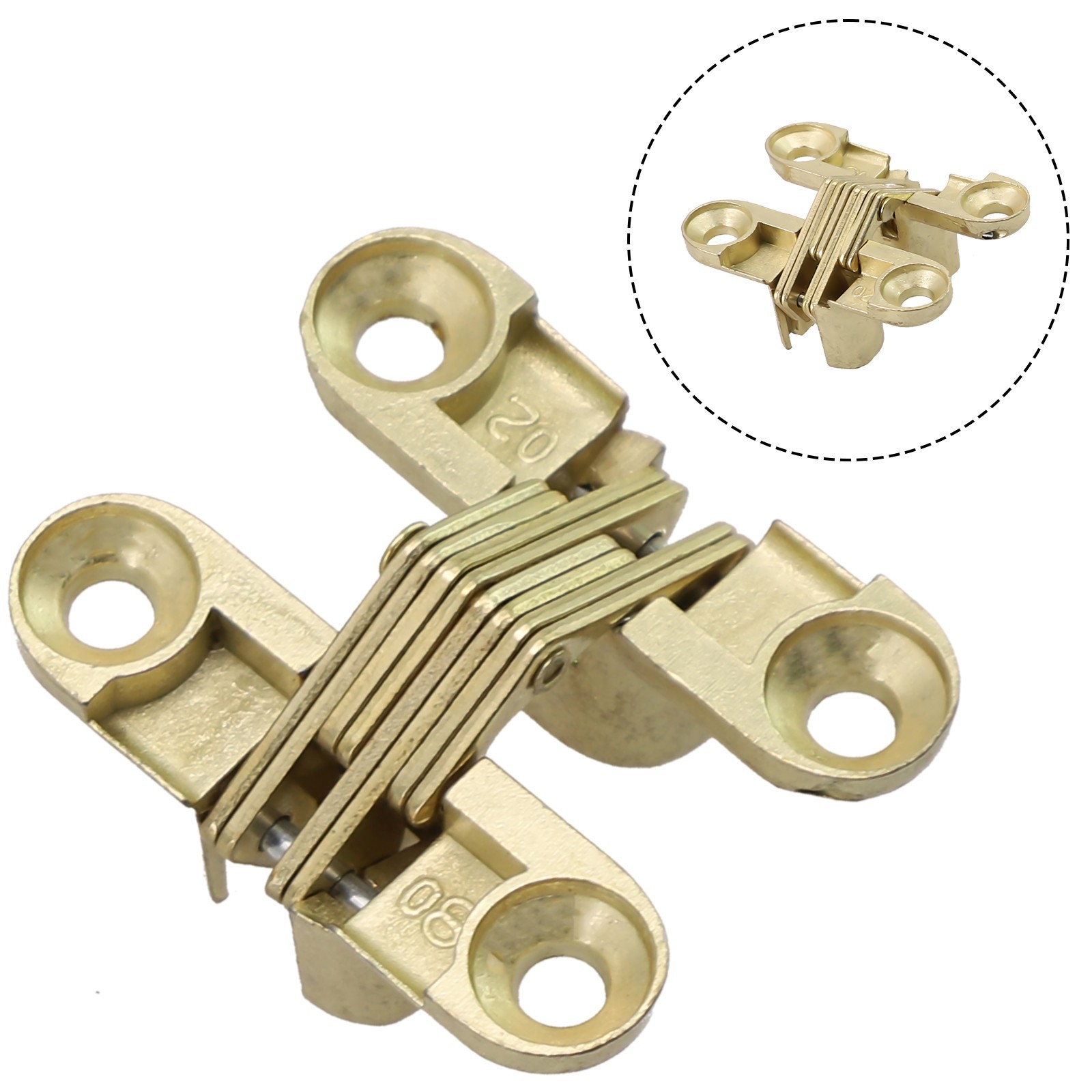Stainless Steel Invisible Hinge Folding Door Invisible Door Hinge Cross Hinge
