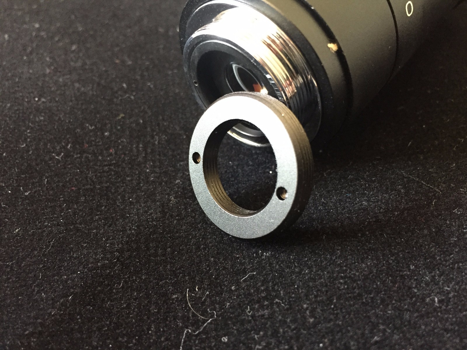ProScope New D mount M16 x0.75 to C mount for Moive Lens to Camera Flate Adapter
