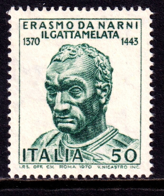 Italy 1970 Gattamelata Mint MNH SC 1015