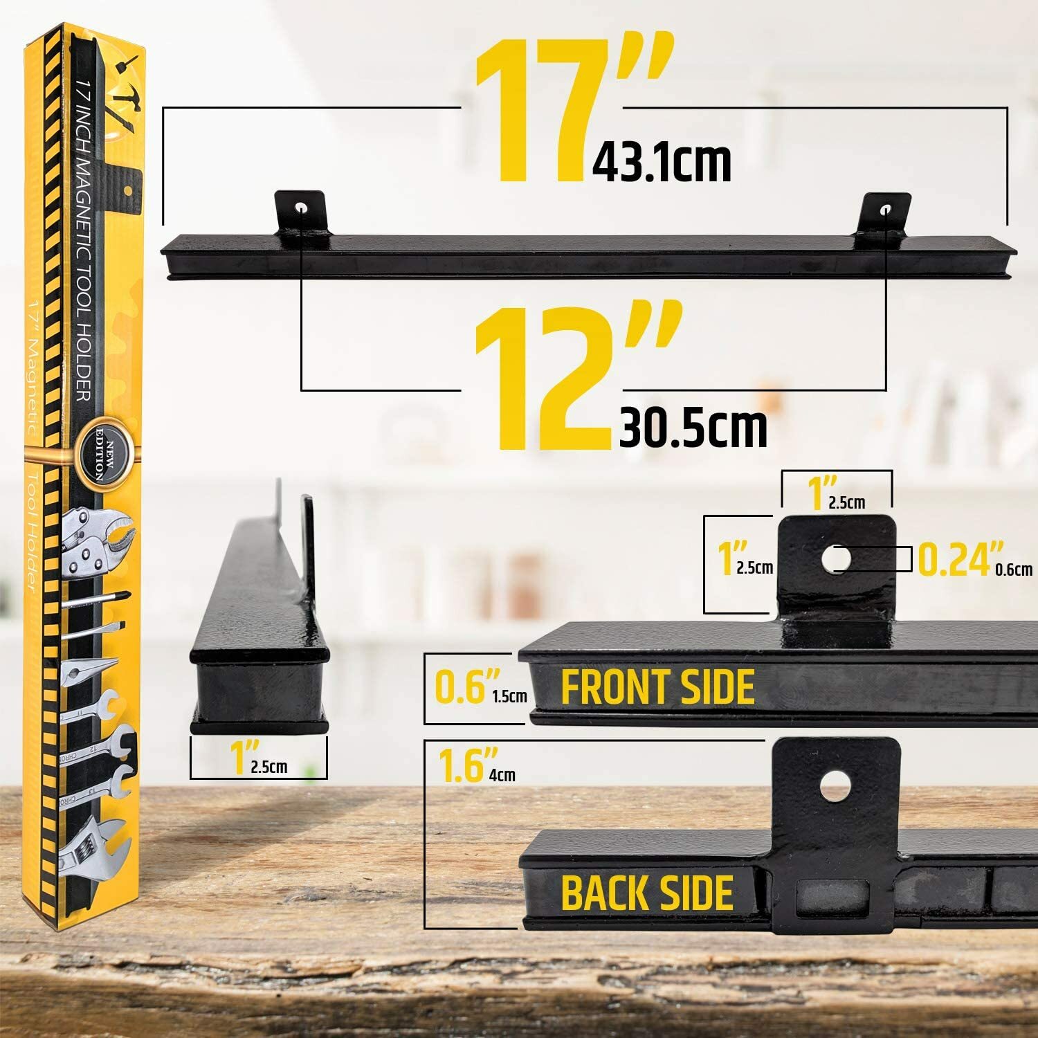 17" Heavy-Duty Magnetic Tool Holder (Upgraded Version) - Extremely Powerful