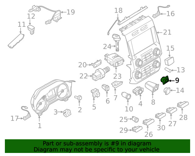 Genuine Ford Transfer Case Switch FL3Z14B166DA