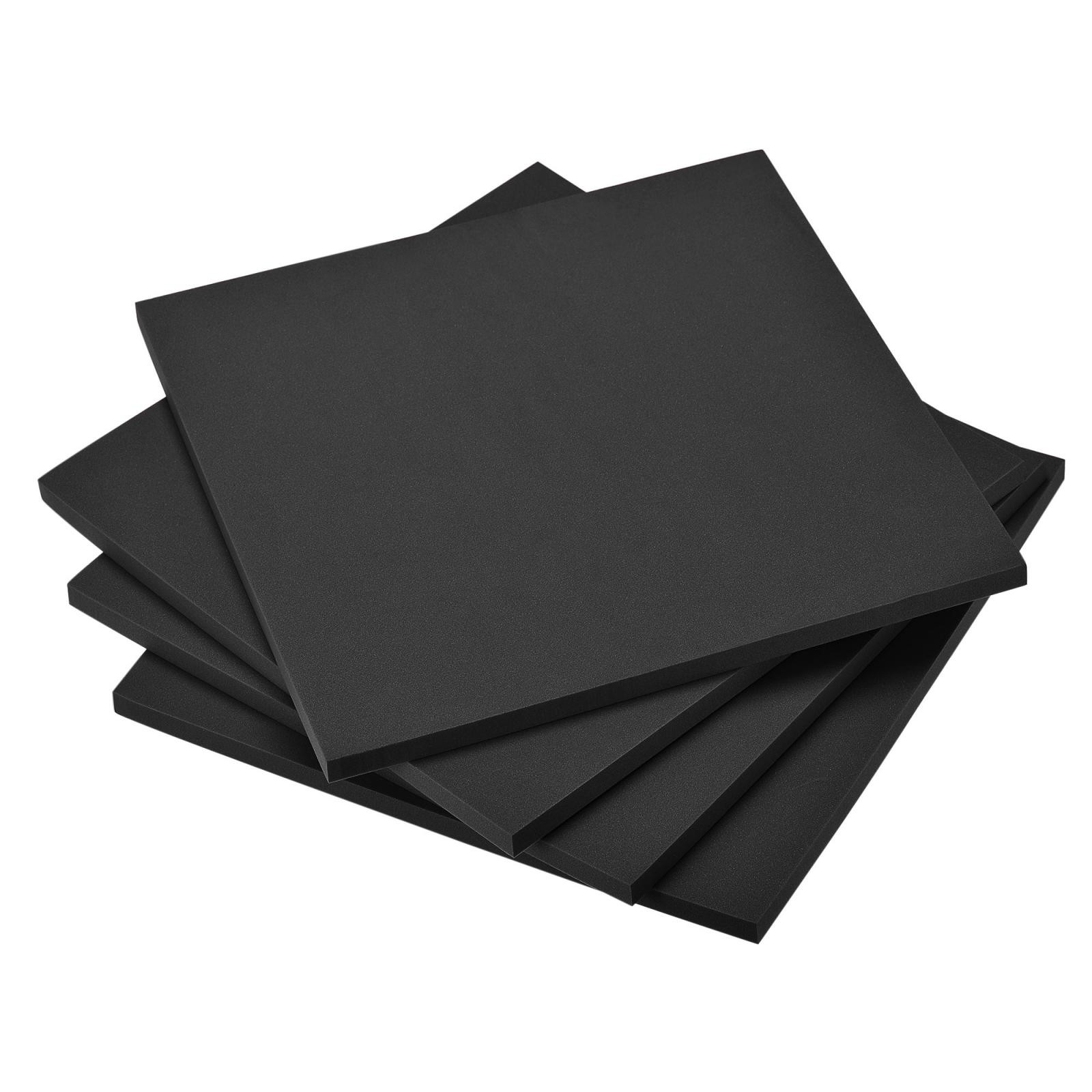 4 x Black EVA Foam Sheets 10 x 10 Inch 10mm Thickness for Crafts DIY Projects