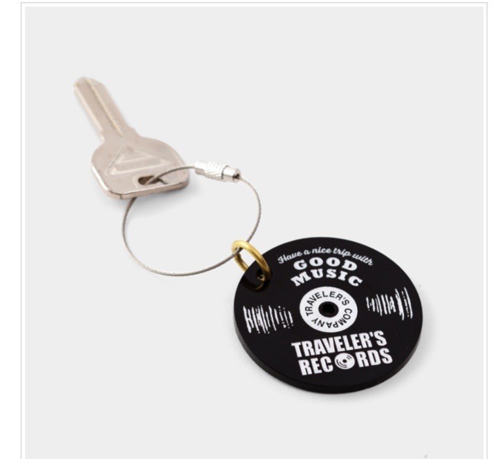 Traveler's Company Factory Designphil Acrylic Keychain Music Vinyl Records Japan