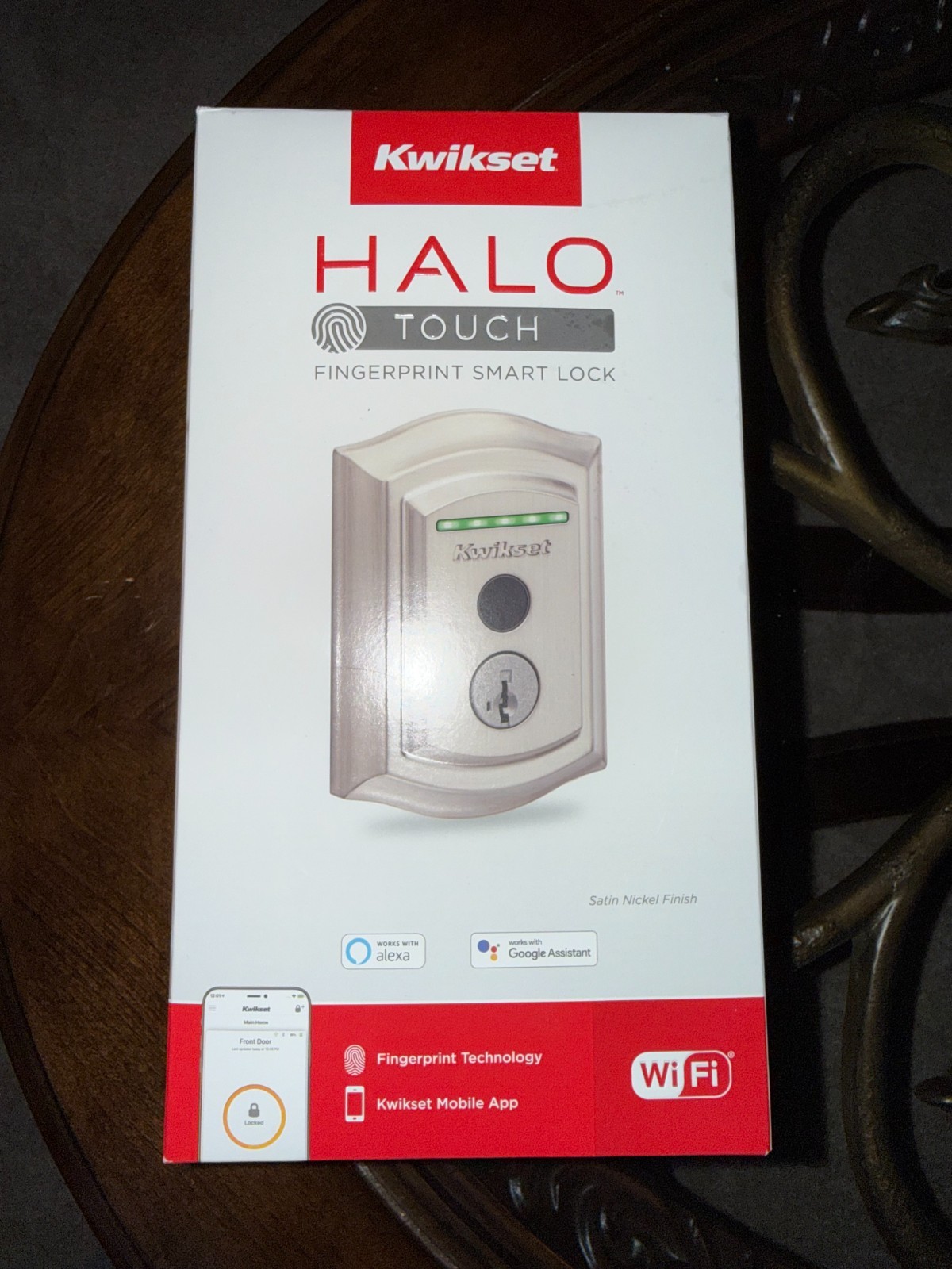 Kwikset Halo Touch Fingerprint Smart Lock WiFi Electronic Deadbolt *SEALED*