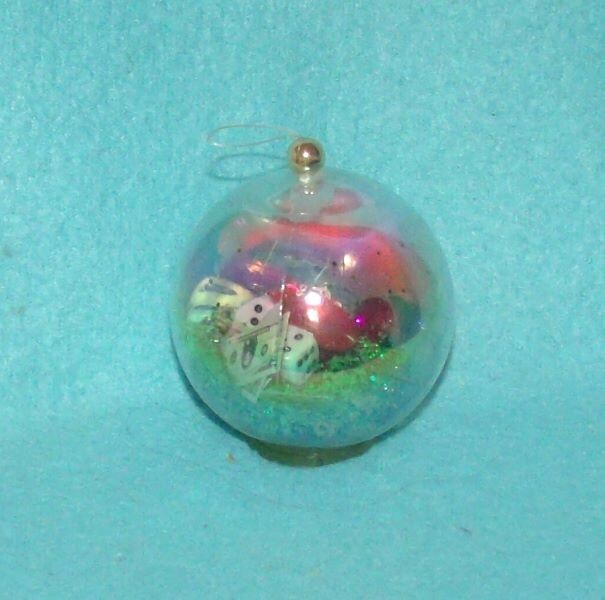 Casino Dice Ball Ornament - 2 1/2"