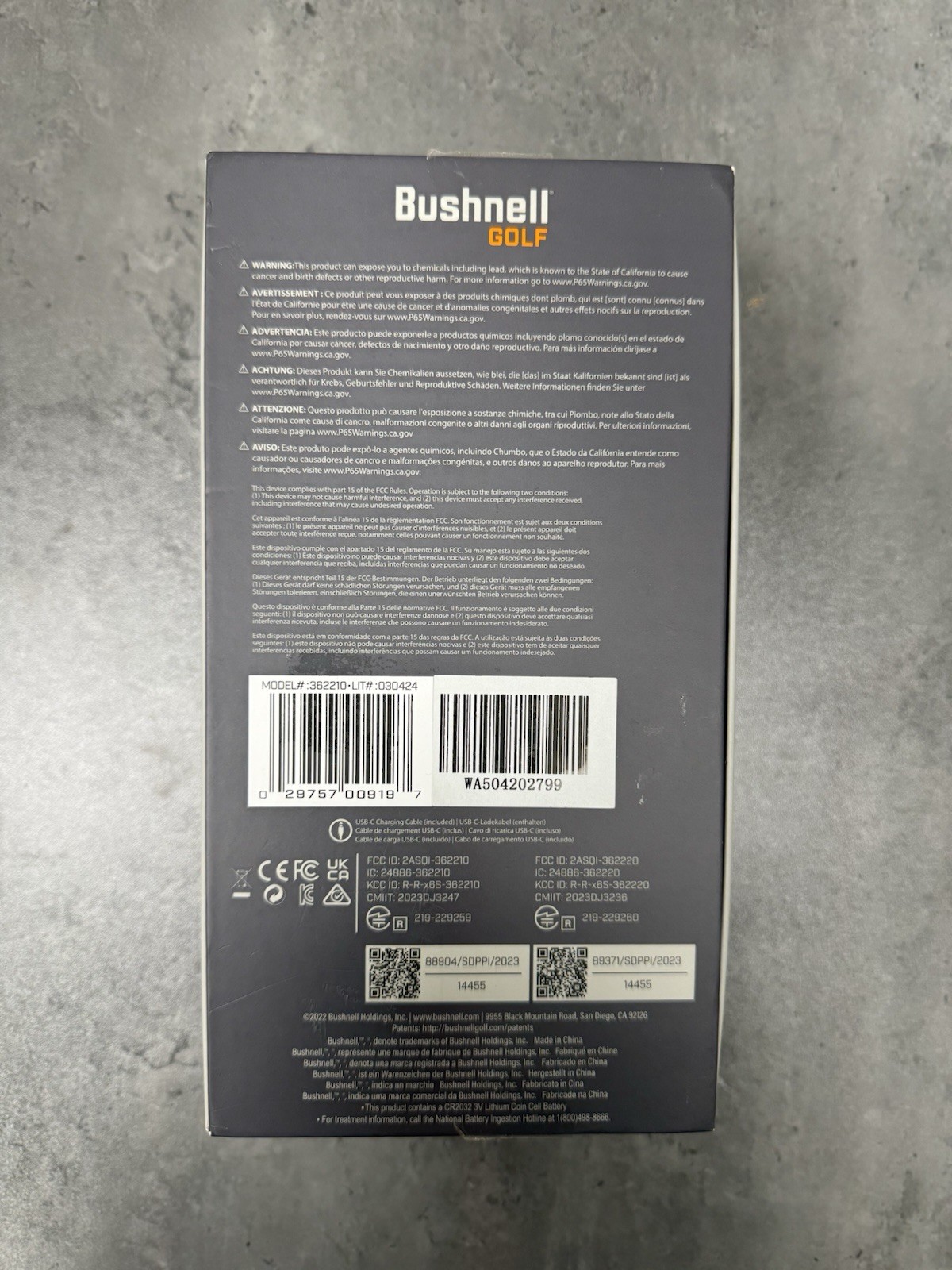 Bushnell Wingman View GPS Golf Speaker with Viewable LCD Screen, Open Box