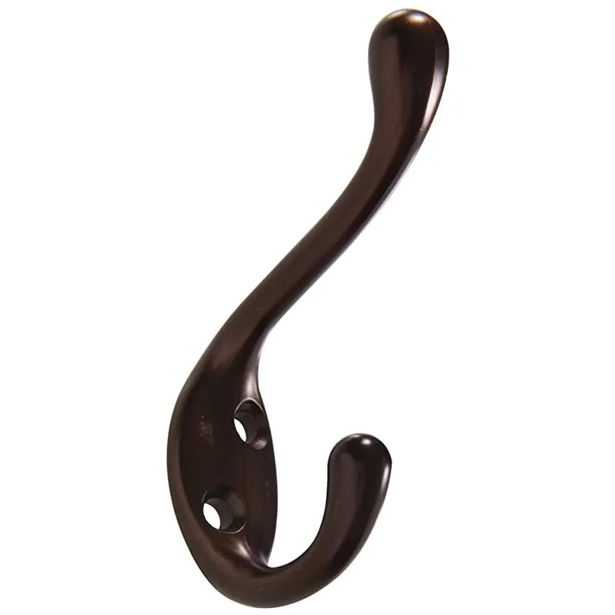 Hillman Heavy Duty Coat & Hat Hook- Antique Bronze