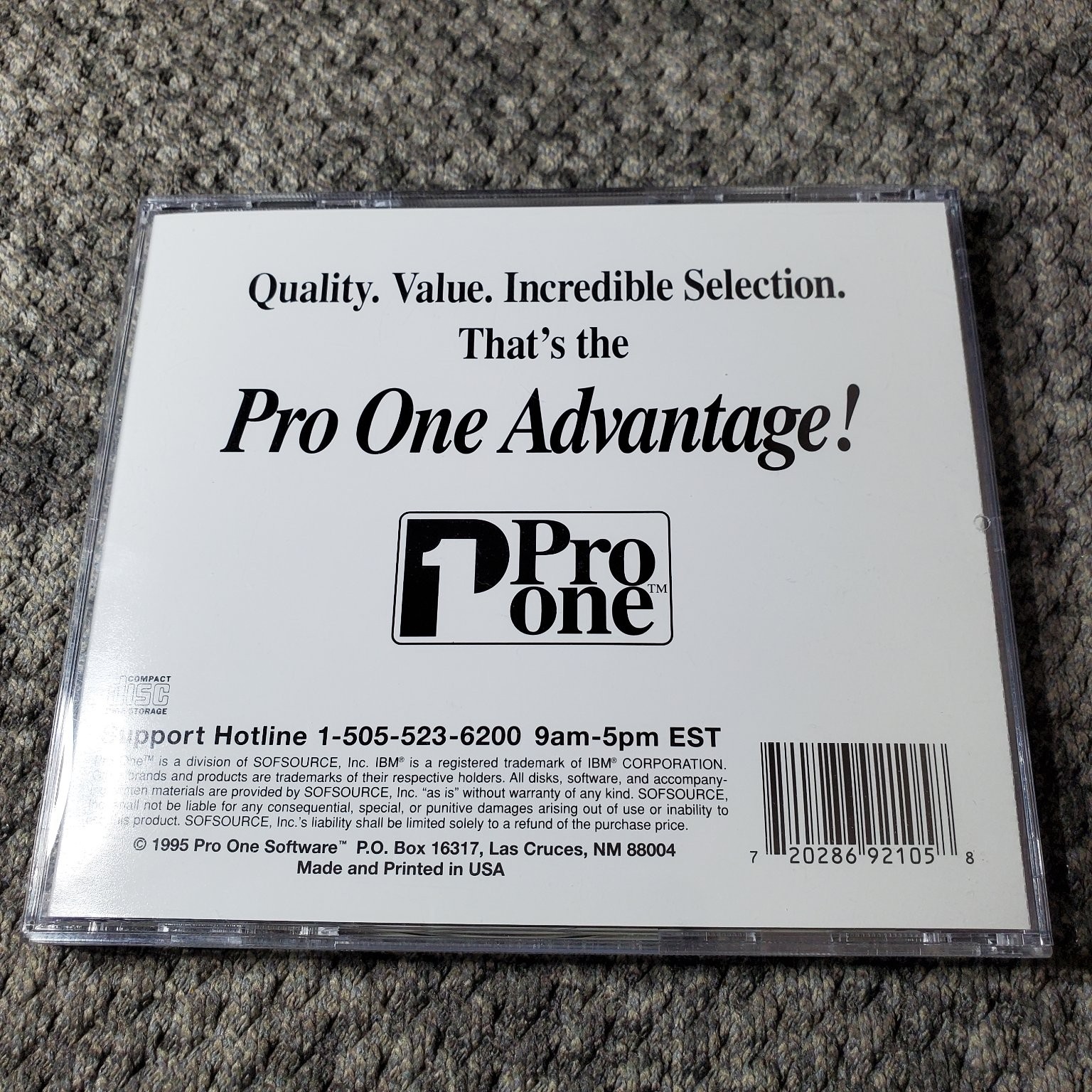 Pro One Software – Multimedia Trigonometry CD-ROM 1995 IBM Windows Education