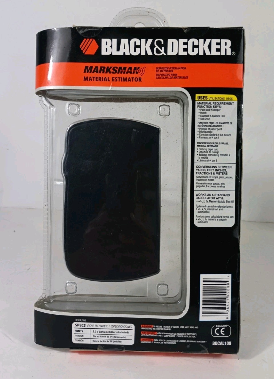 Black & Decker Marksman Material Estimator Calculator Model BDCAL100 - New