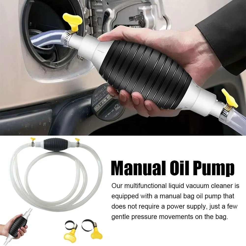 Siphon Hand Pump Portable Manual Car Fuel Transfer Pump for Gas Gasoline Petrol