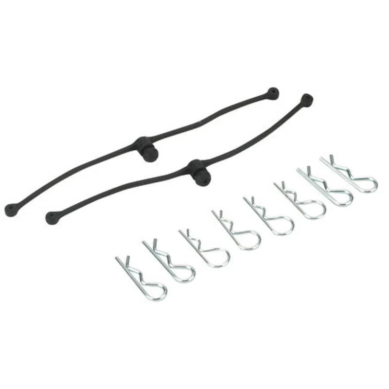 DUB2245 DuBro Body Klip Retainers w/Body Clips (Black)