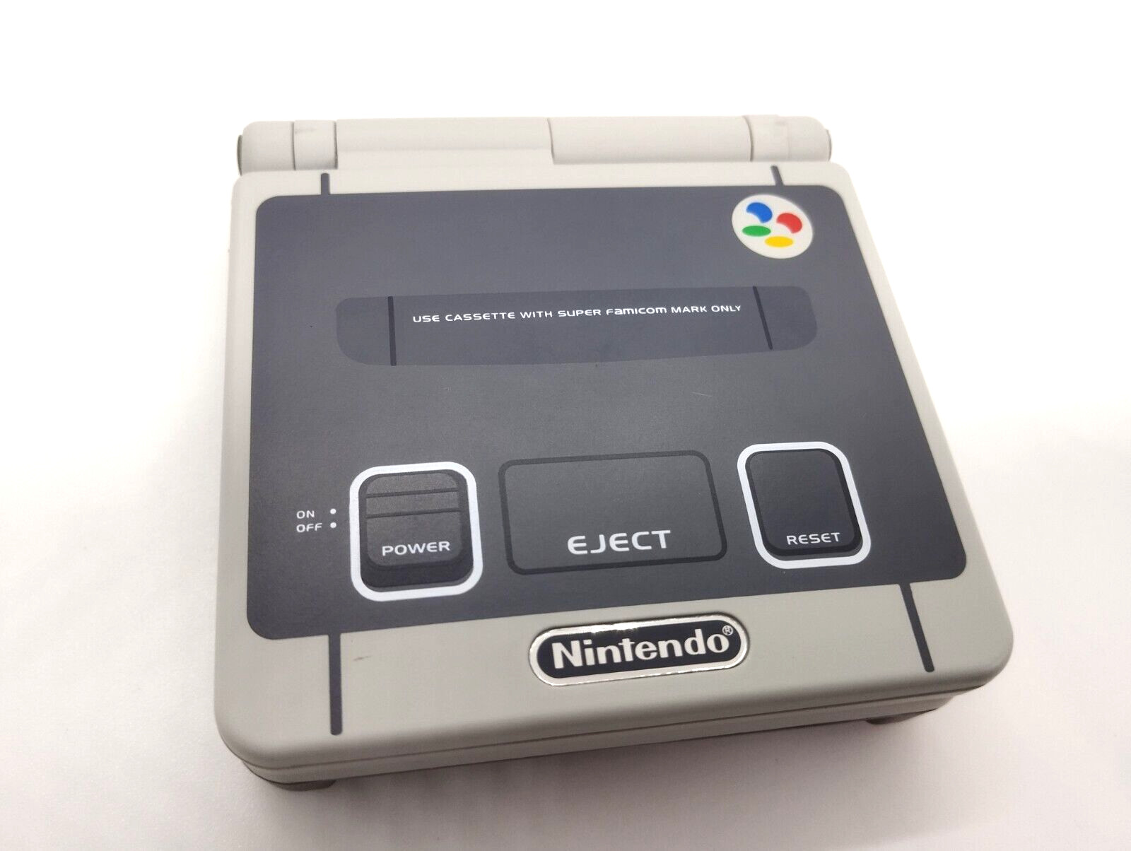 Gameboy Advance SP AGS-001 Super Famicom  Reshell *Glass Screen & New Battery*