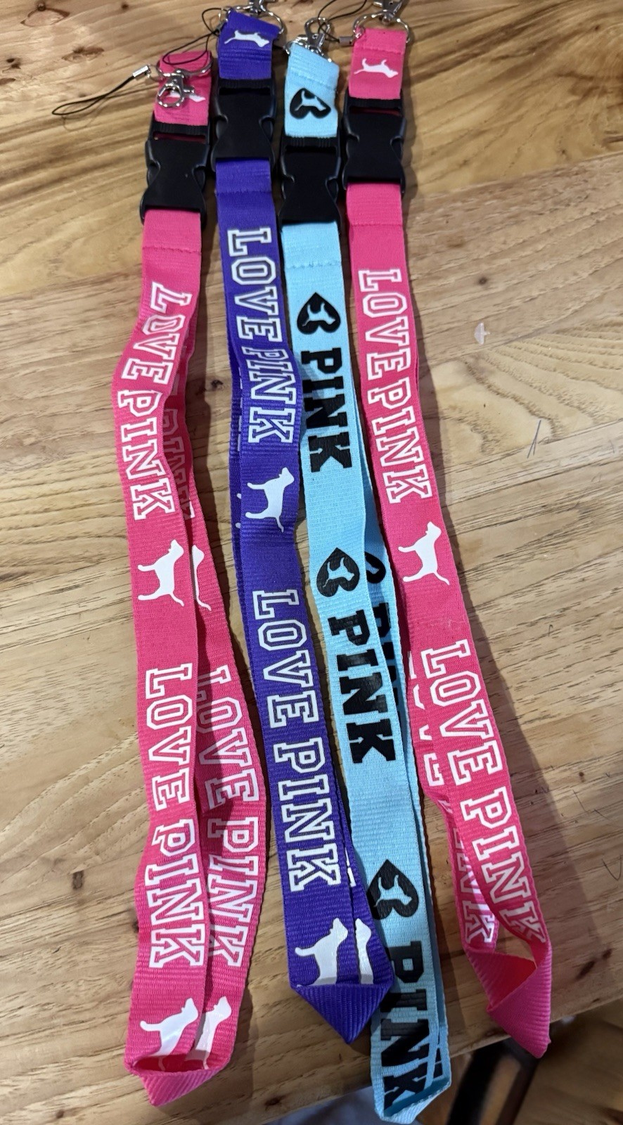 4 PINK Lanyards