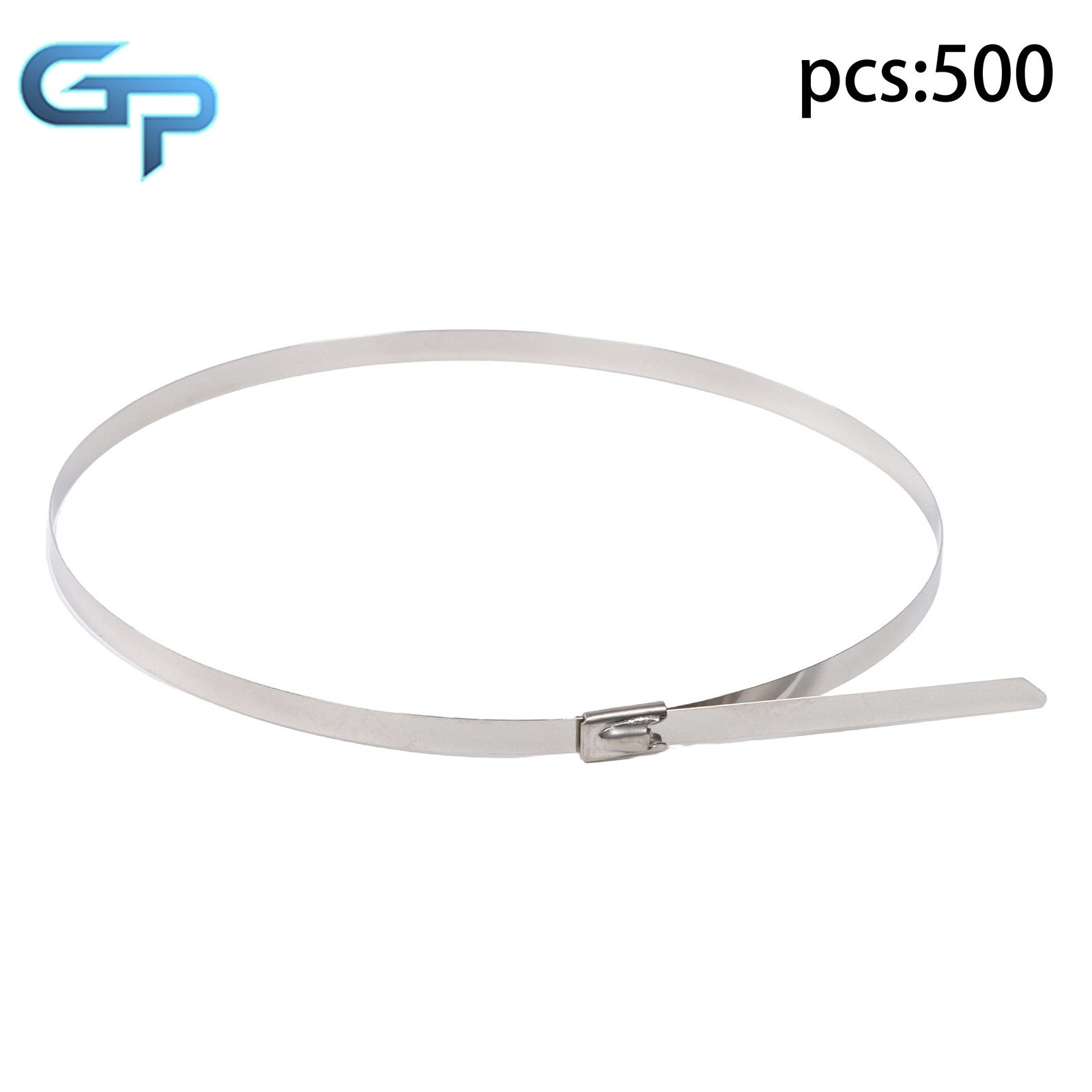 15.7" Zip Ties 304 Stainless Steel Cable Ties 220lb Strength 500Pcs Self locking