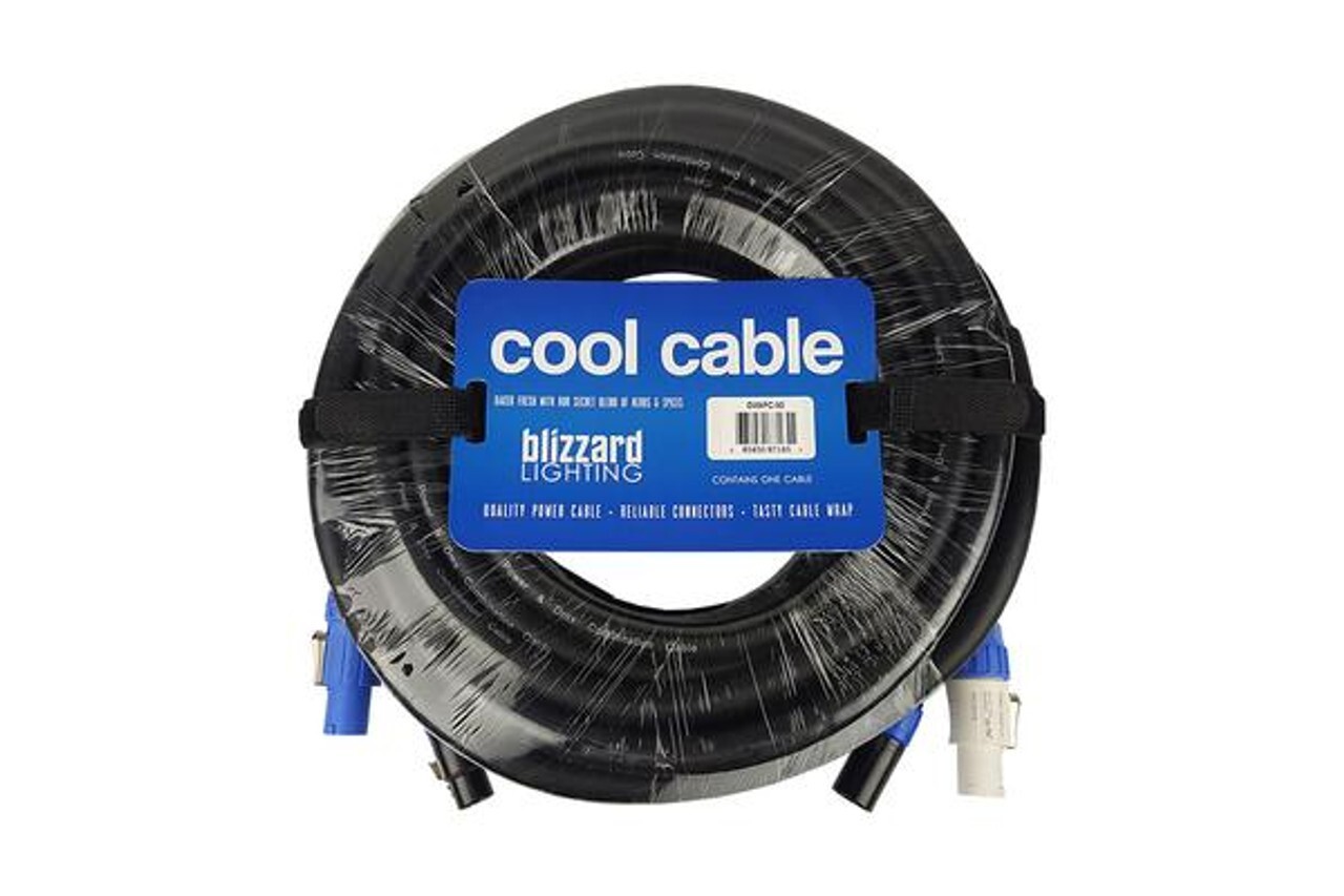Blizzard DMXPC-50 / COMBO 3-PIN DMX COOL CABLE+POWERCON COMPATIBLE CABLE 50'