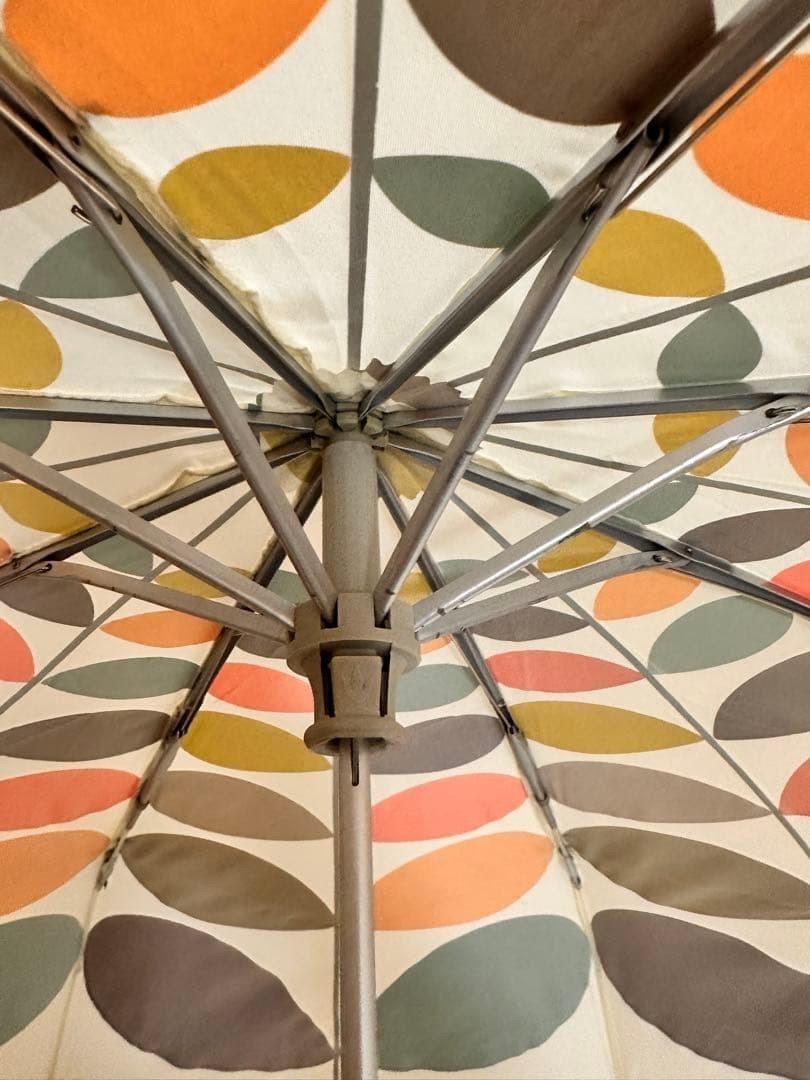 Orla Kiely Folding Umbrella Stem Leaf Pattern Leaves All-Over Pattern Authentic