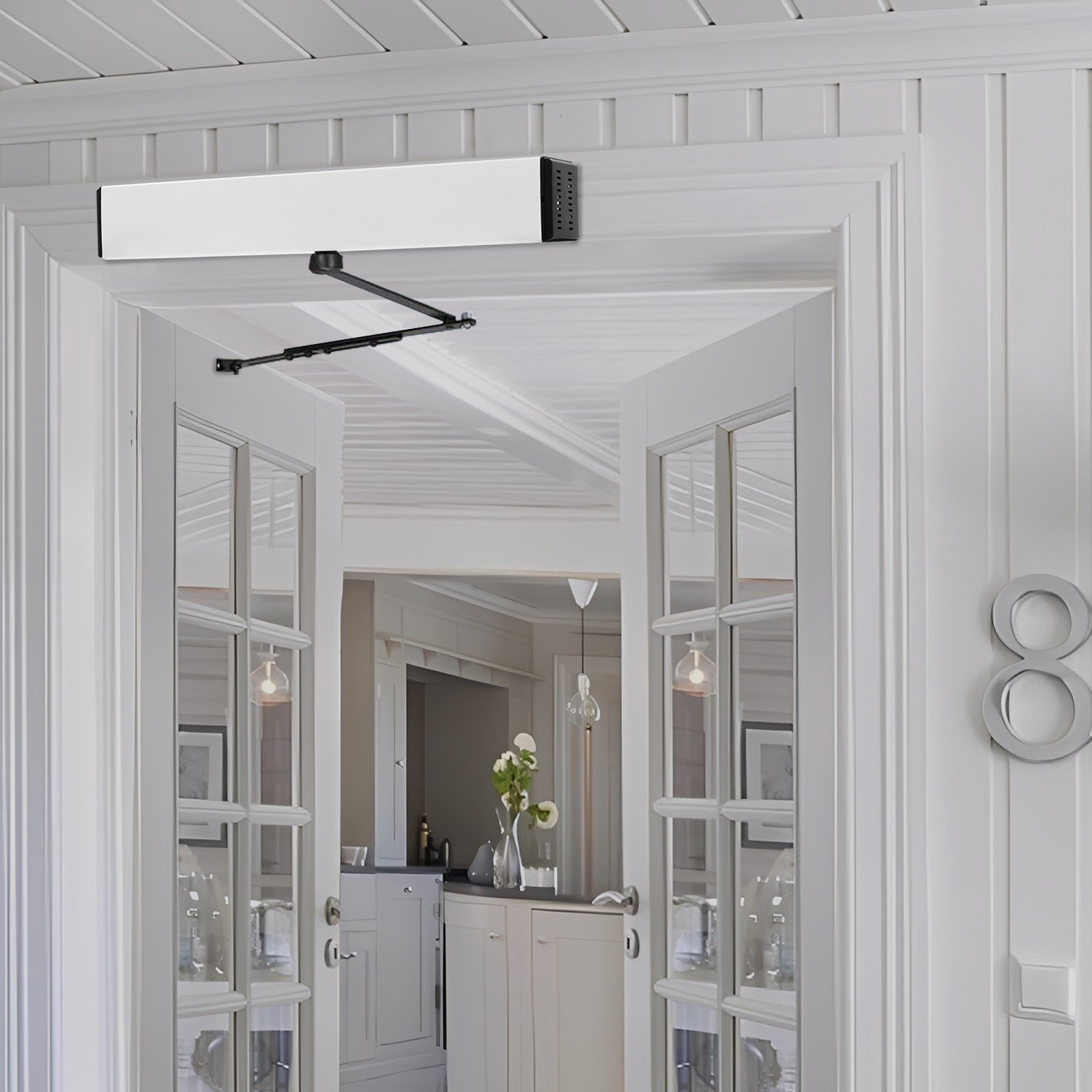 Automatic Swing Door Opener Smart Door Operator 65W Motor Remote Control 24V DC