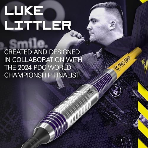 Luke Littler Brass Soft Tip Darts Set – 19G Pixel Tip Dart, The Nuke Player